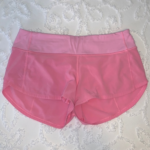 lululemon athletica Pants - LULULEMON PINK SPEED SHORTS
